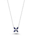 0.71 Carat Diamond Sapphire Necklace