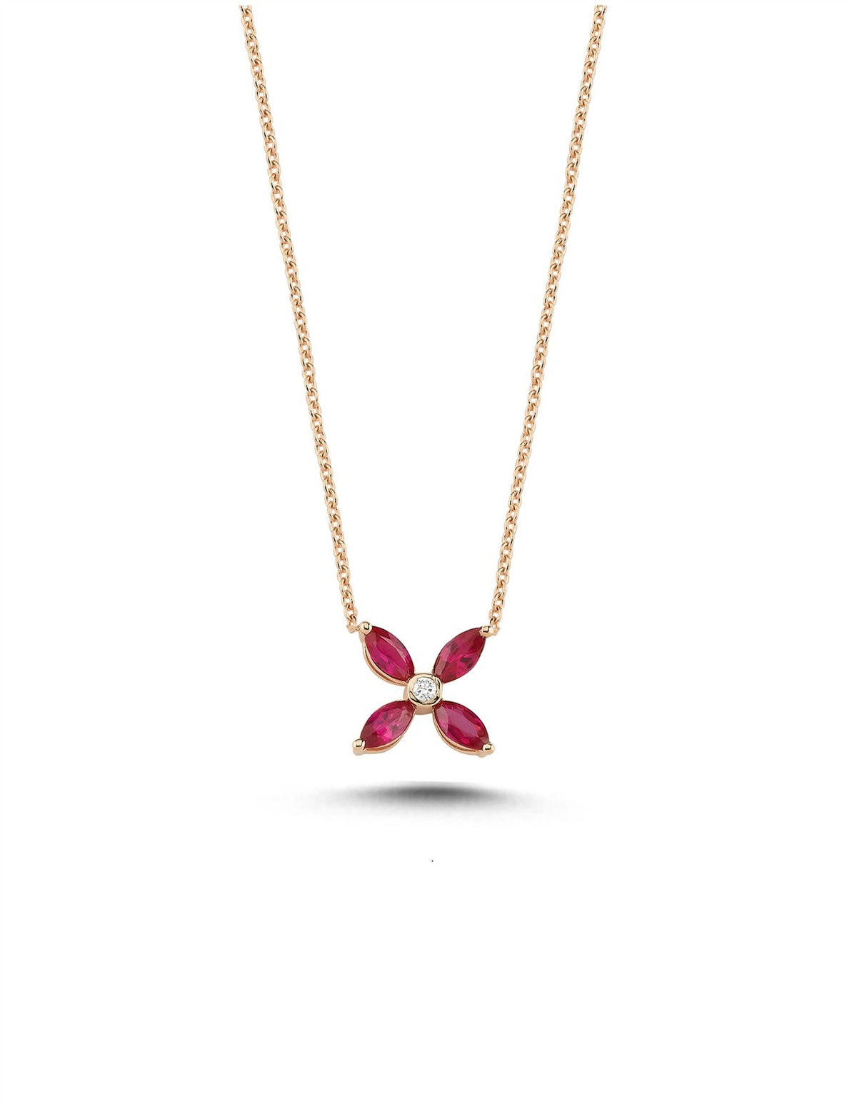 0.67 Carat Diamond Ruby Necklace Main image