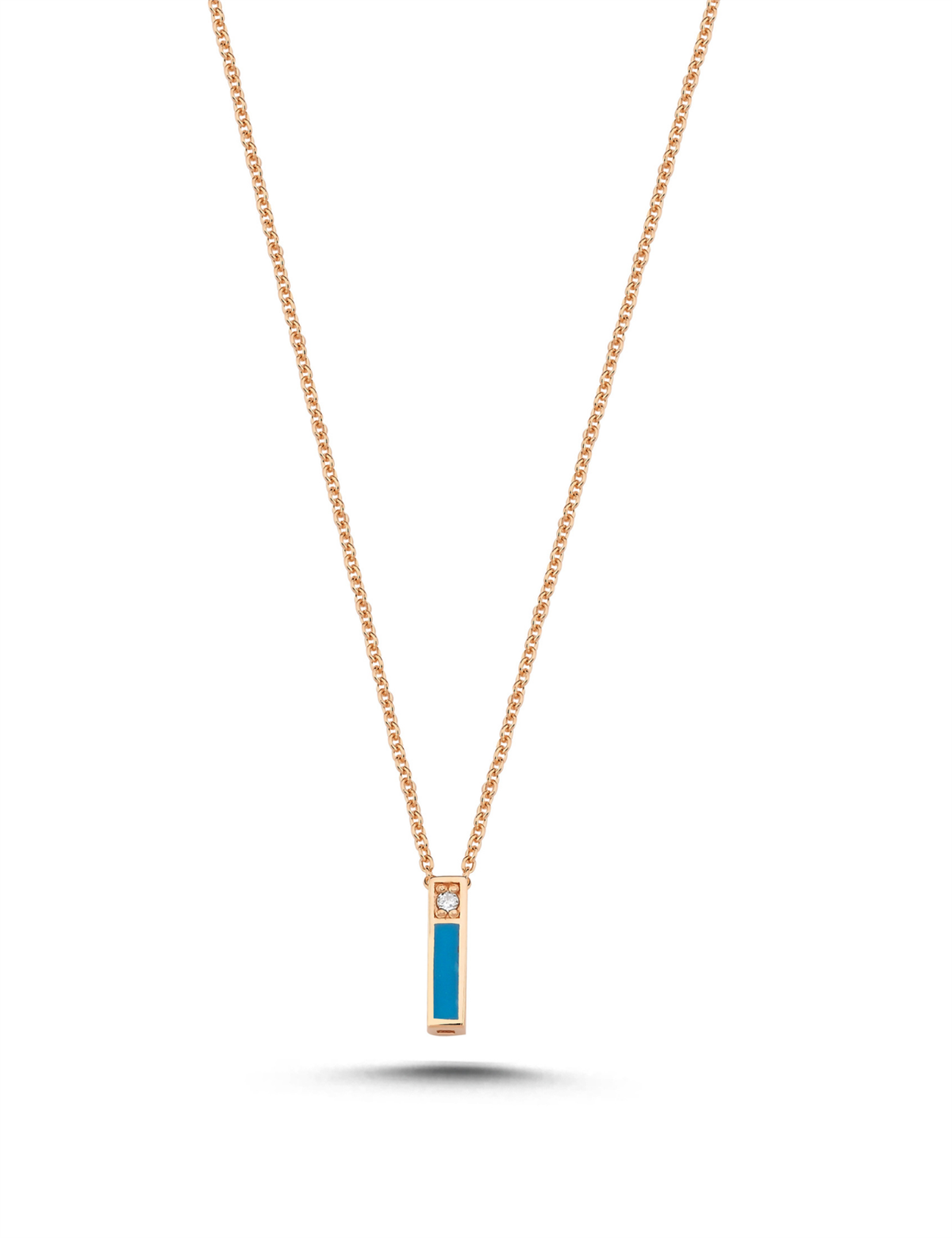 0.01 Carat Diamond I Letter Necklace Main image
