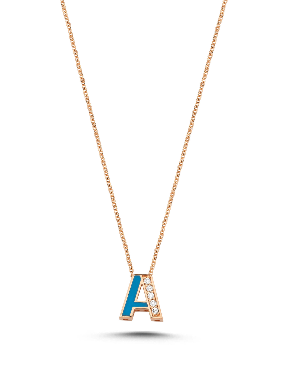 0.03 Carat Diamond A Letter Necklace Main image