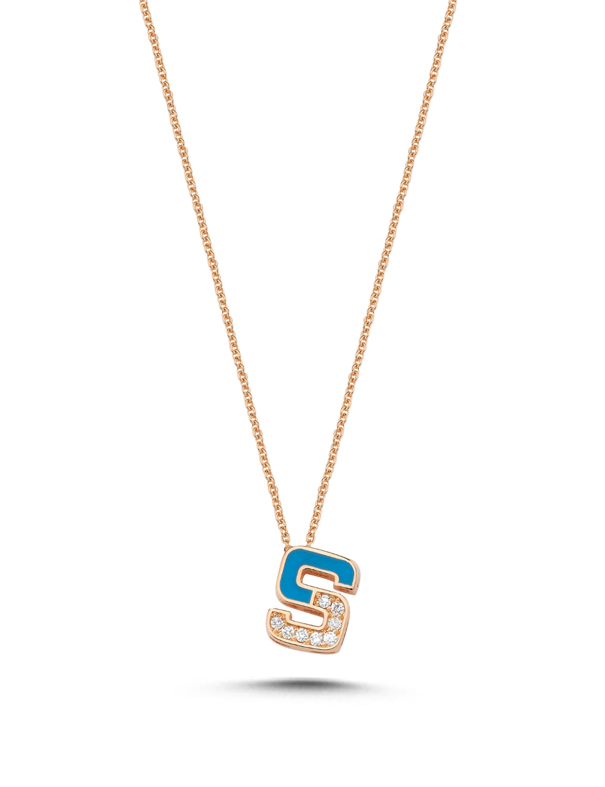 0.05 Carat Diamond S Letter Necklace Main image