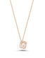 0.03 Carat Diamond G Letter Necklace