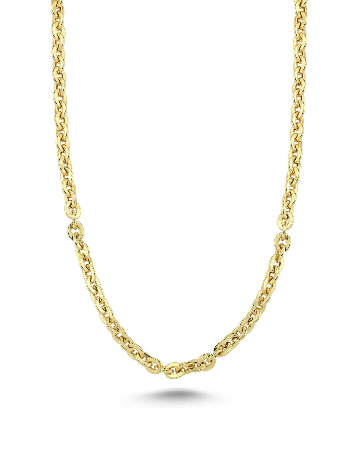 14K Chain Segmented Gold Necklace