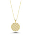 14K Patterned Gold Necklace