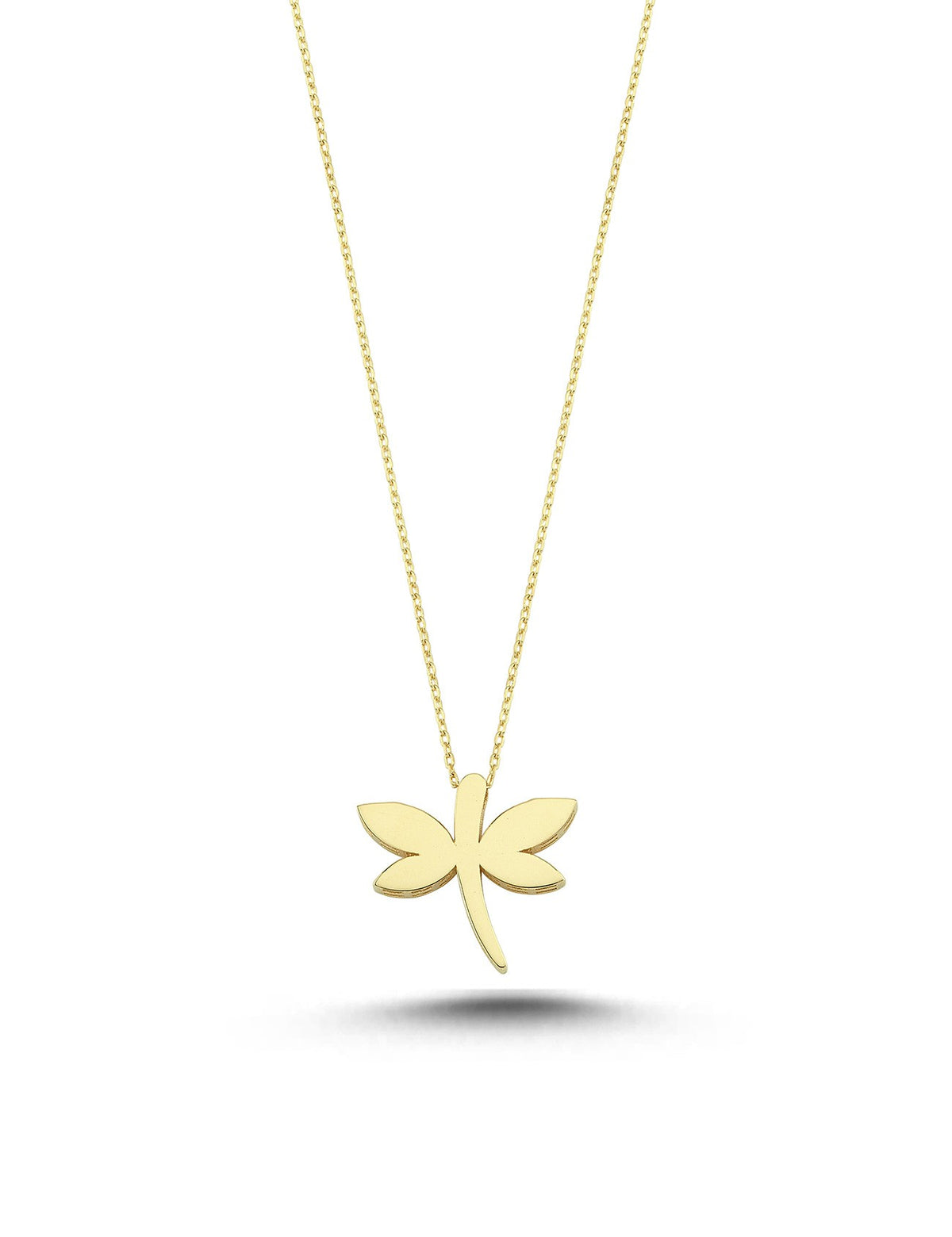 14K Dragonfly Motif Gold Necklace