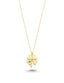 14K Enamel Clover Gold Necklace