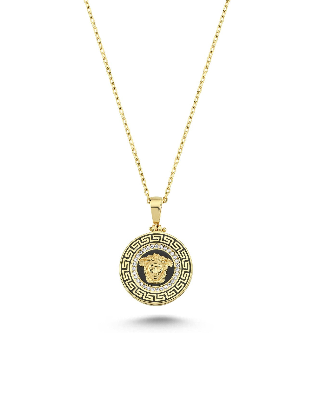 14K Medusa Gold Necklace