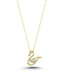 14K Stone-Set Swan Gold Necklace