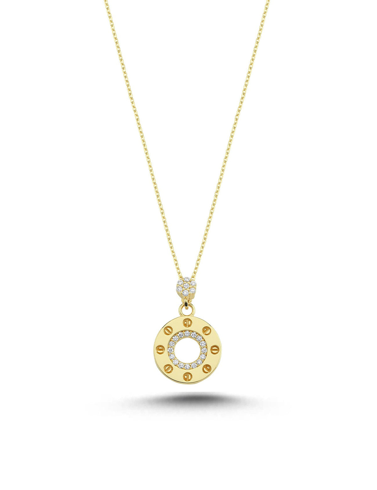 14K Hoop Gold Necklace Main image