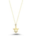 14K Heart Star Gold Necklace