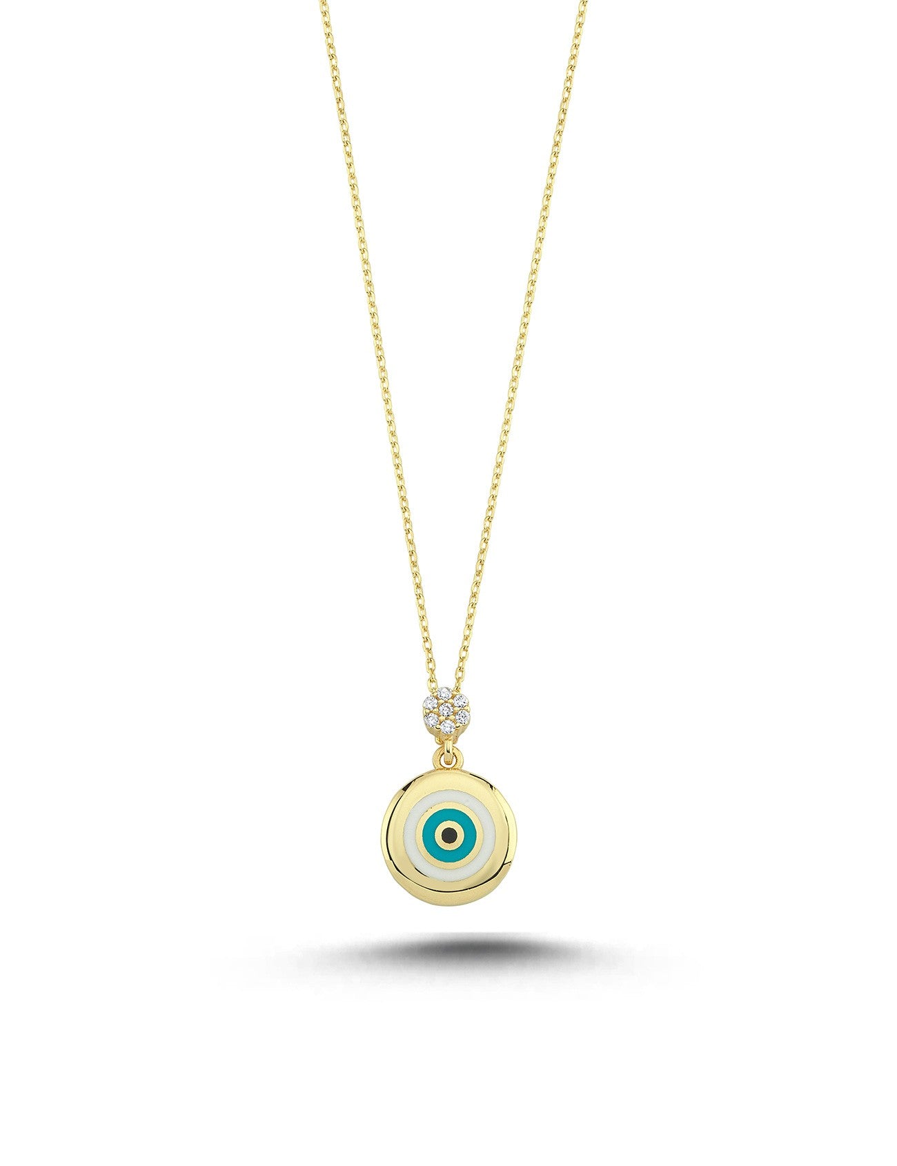 14K Enamel Gold Necklace Main image