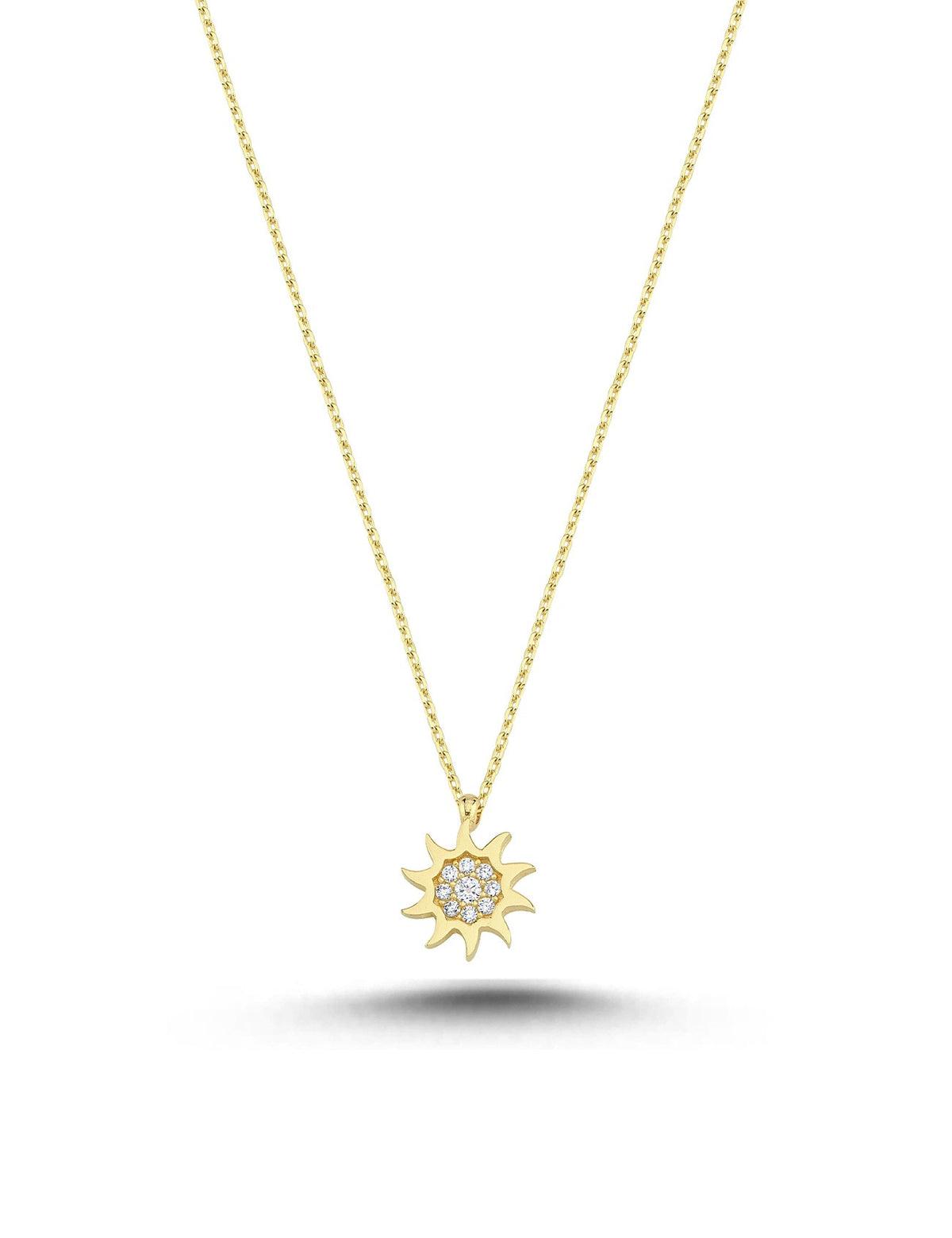 14K Sun Gold Necklace Main image