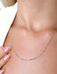 14K Boomerang Detail Bold Chain Gold Necklace