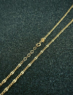 14K Boomerang Detail Bold Chain Gold Necklace