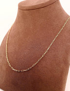 14K Paperclip Chain Gold Necklace