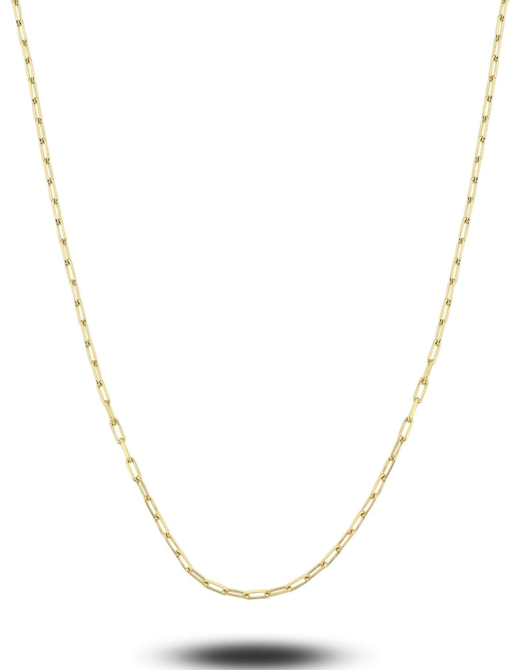 14K Paperclip Chain Gold Necklace