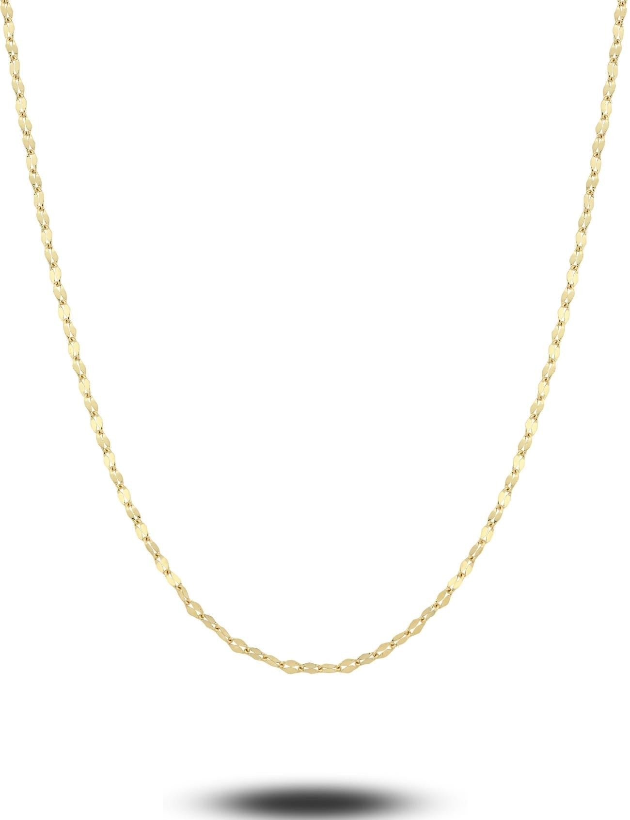14K Boomerang Chain Gold Necklace Secondary image