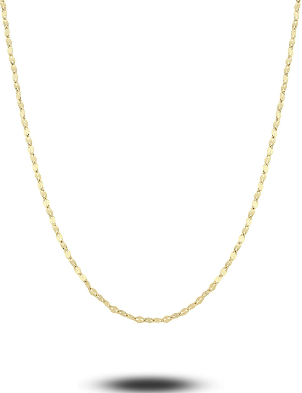 14K Boomerang Chain Gold Necklace