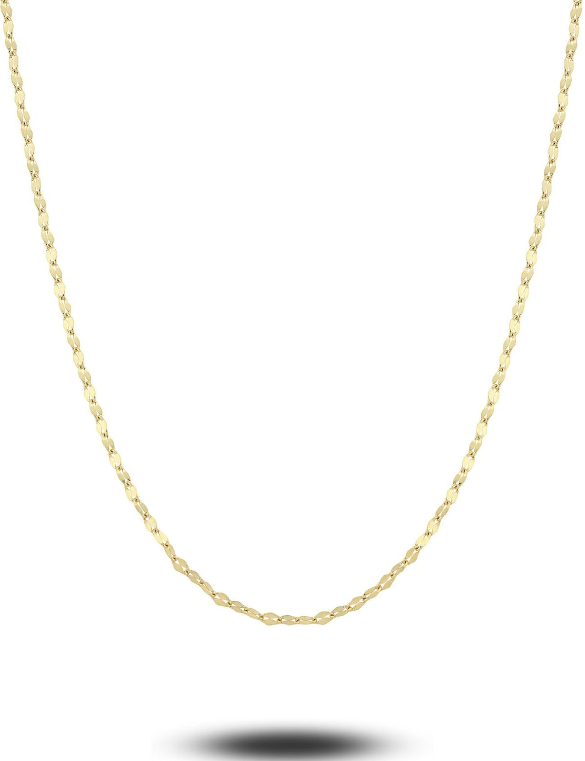 14K Boomerang Chain Gold Necklace