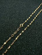 14K Boomerang Chain Gold Necklace