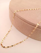14K Boomerang Chain Gold Necklace