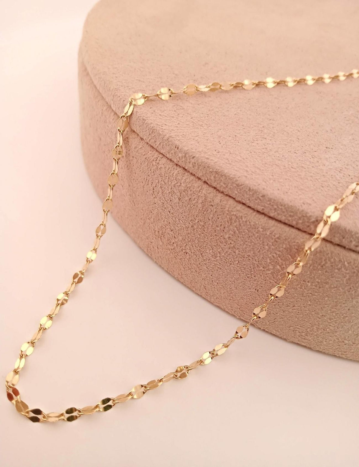 14K Boomerang Chain Gold Necklace