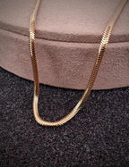 14K Herringbone Chain Gold Necklace