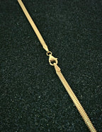 14K Herringbone Chain Gold Necklace