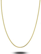 14K Herringbone Chain Gold Necklace