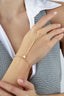 14K Heart Bold Chain Hand Chain Bracelet