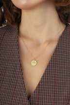 Gemini Zodiac 14K Gold Necklace