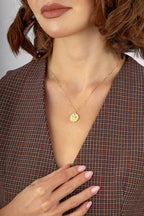 Leo Zodiac 14K Gold Necklace
