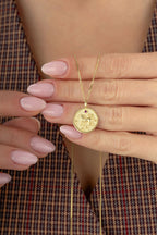 Leo Zodiac 14K Gold Necklace