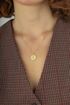 Scorpio Zodiac 14K Gold Necklace
