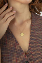 Scorpio Zodiac 14K Gold Necklace