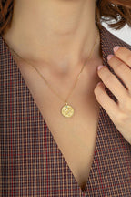 Pisces Zodiac 14K Gold Necklace