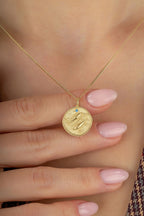 Pisces Zodiac 14K Gold Necklace