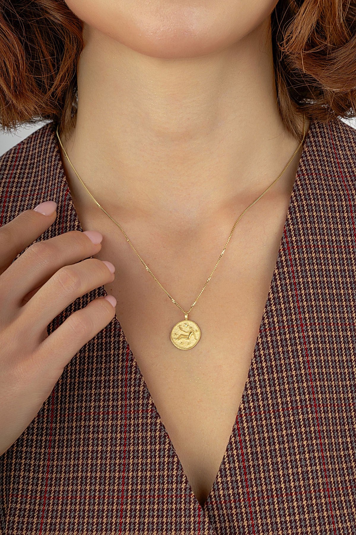 Virgo Zodiac 14K Gold Necklace Secondary image
