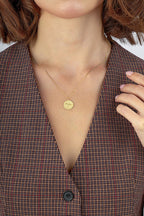 Capricorn Zodiac 14K Gold Necklace
