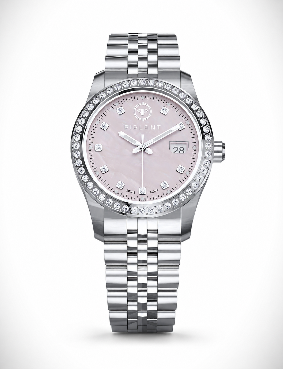 PIRLANT Pink Mother-of-Pearl Dial Women's Watch Main image