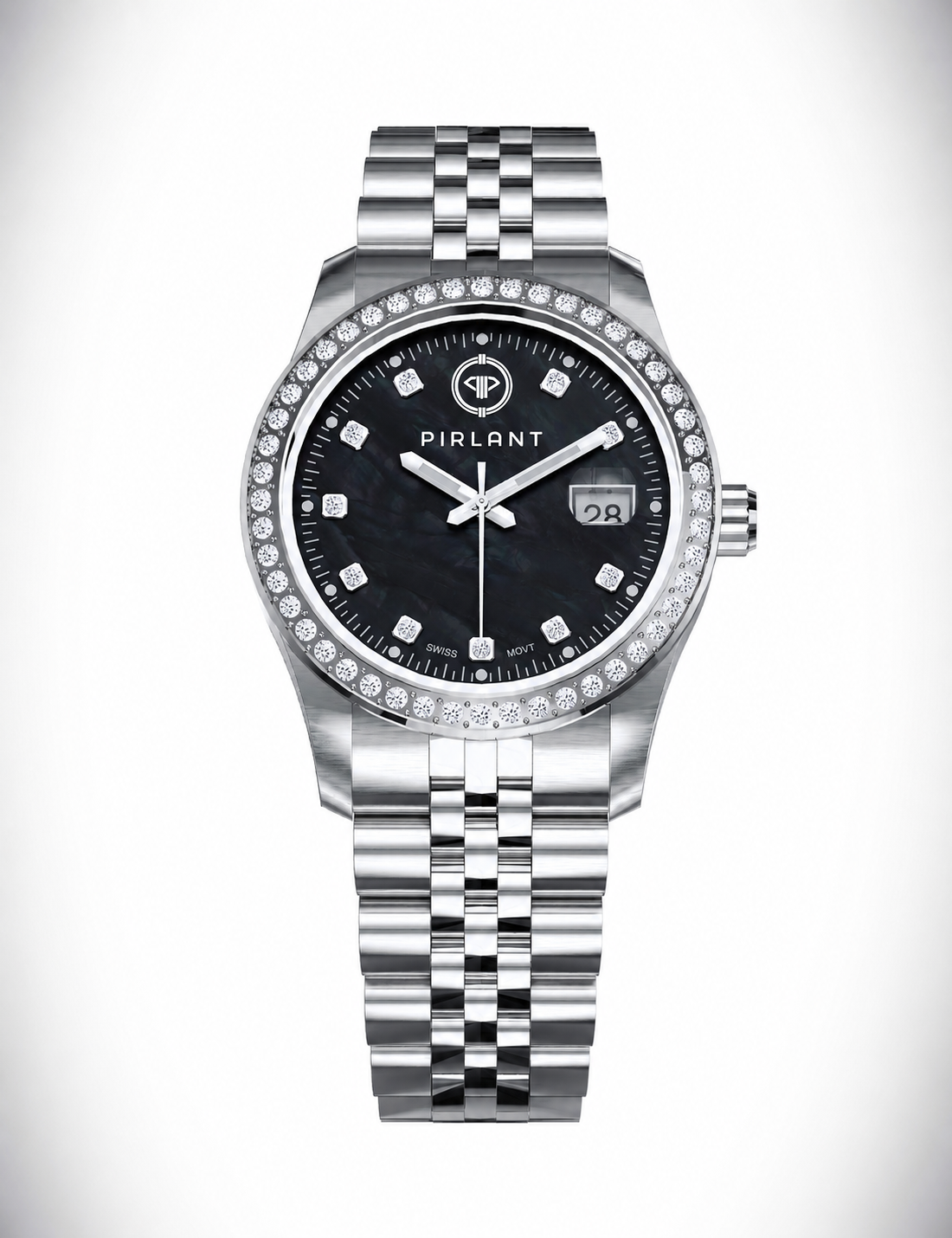 PIRLANT Black Mother-of-Pearl Dial Women's Watch Main image