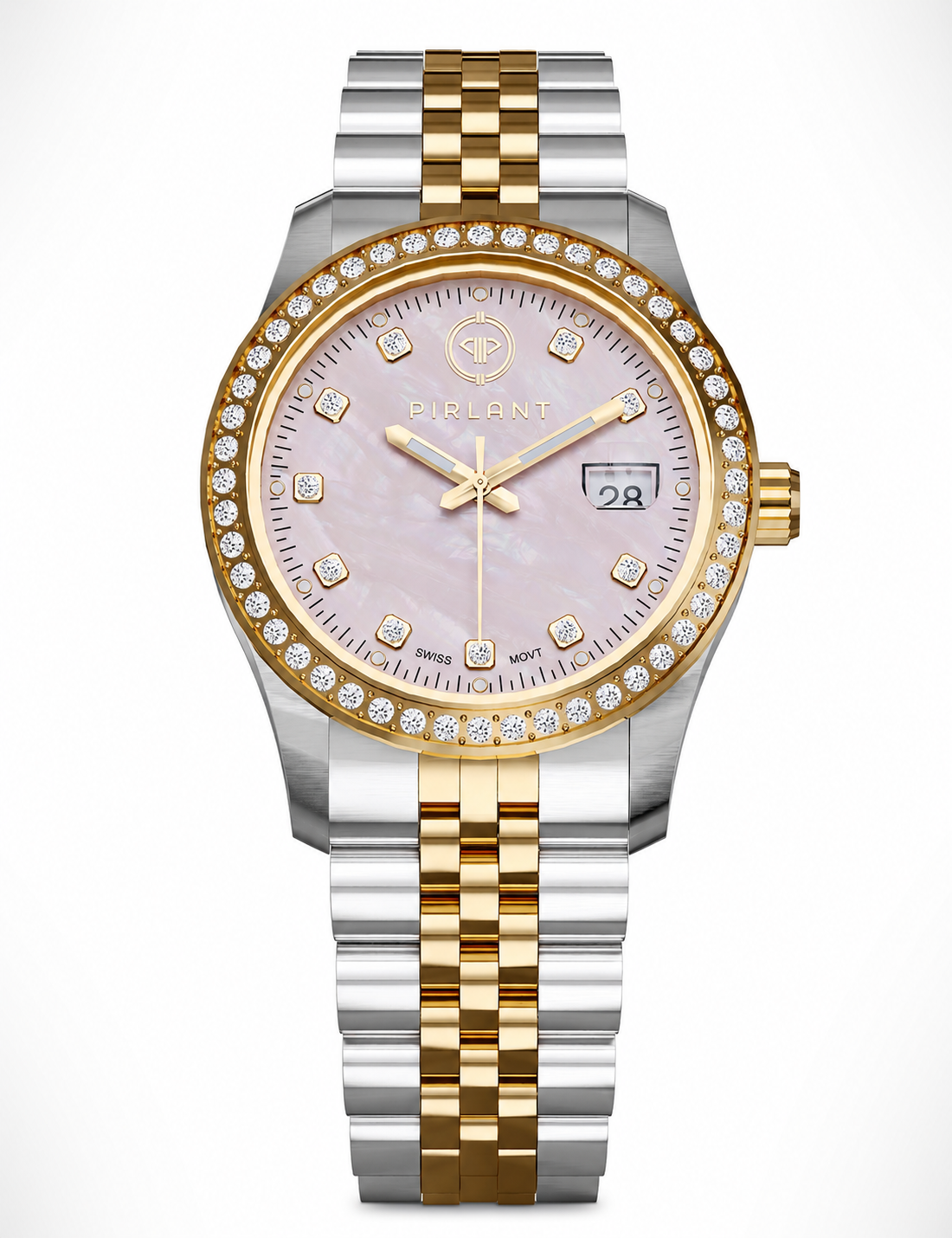 PIRLANT Pink Mother-of-Pearl Dial Women's Watch Main image