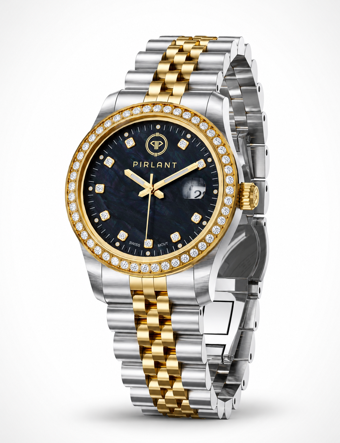 PIRLANT Black Mother-of-Pearl Dial Women's Watch Main image