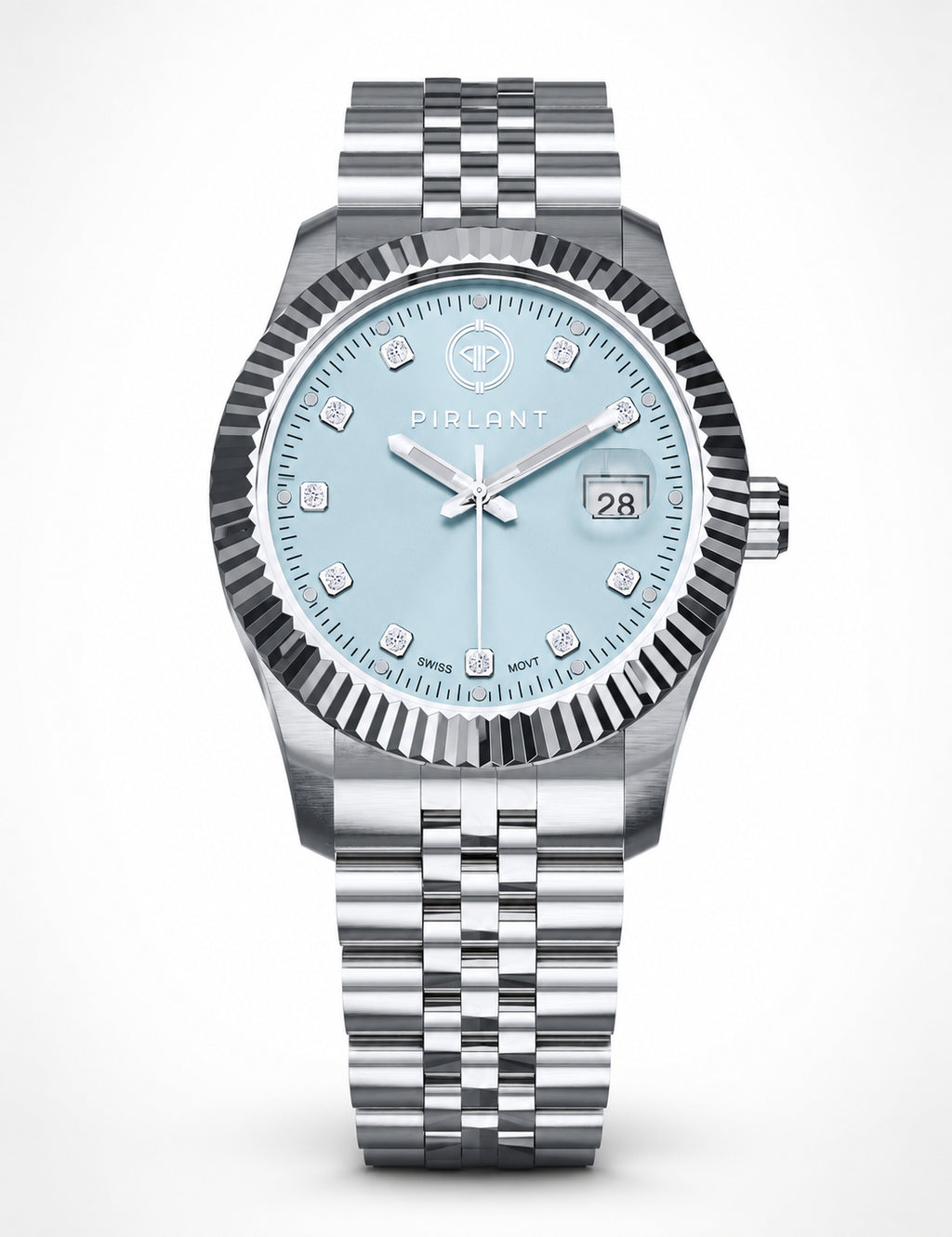 PIRLANT Ice Blue Dial Women's Watch