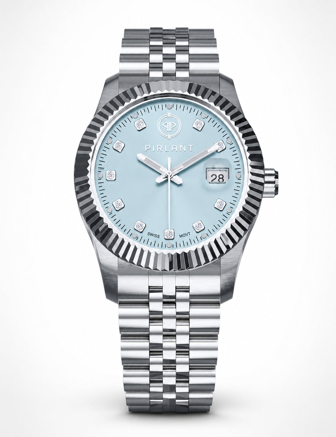 PIRLANT Ice Blue Dial Women's Watch