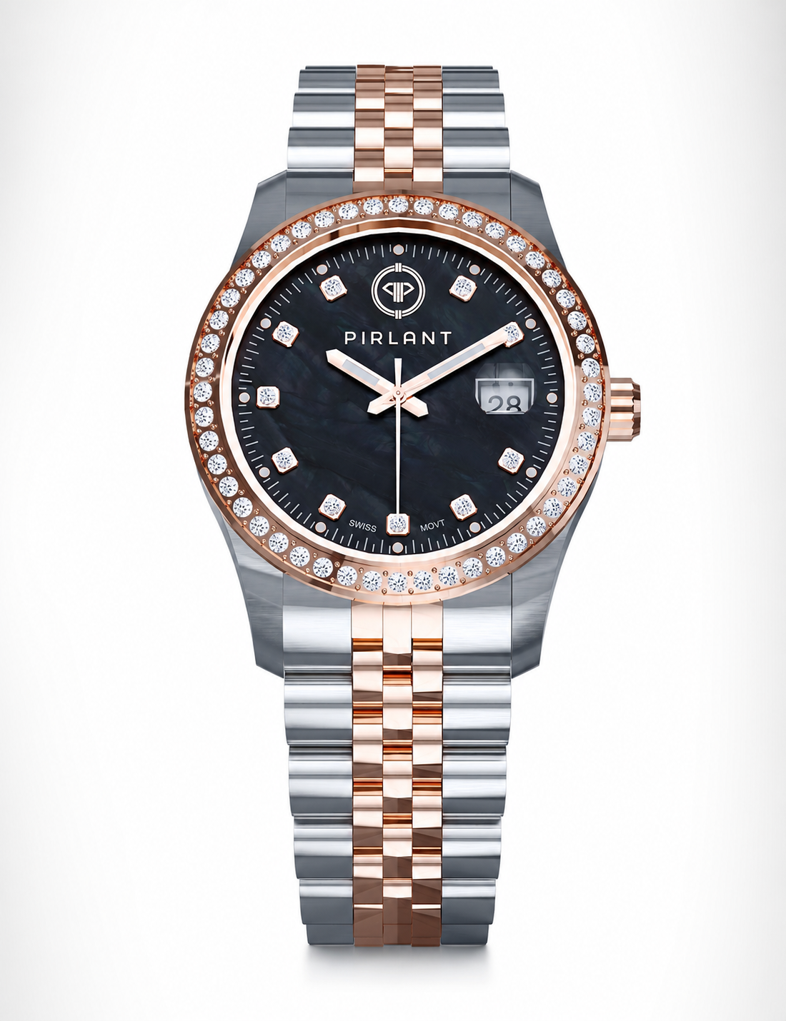 PIRLANT Black Mother-of-Pearl Dial Women's Watch Main image