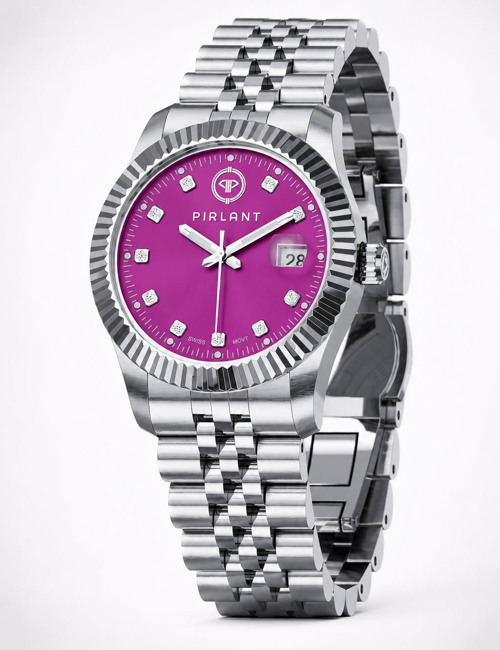 PIRLANT Purple Dial Women's Watch