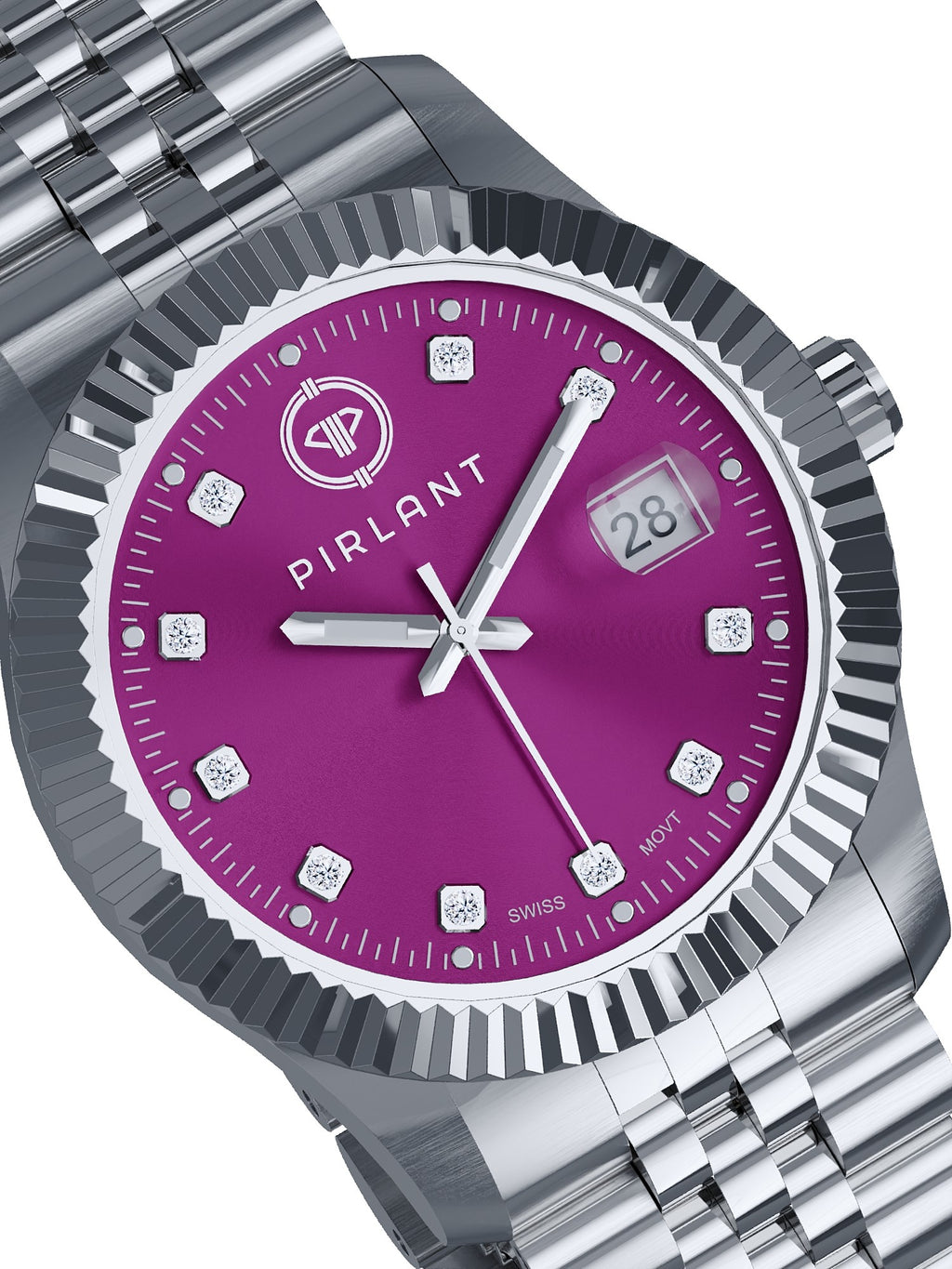 PIRLANT Purple Dial Women's Watch