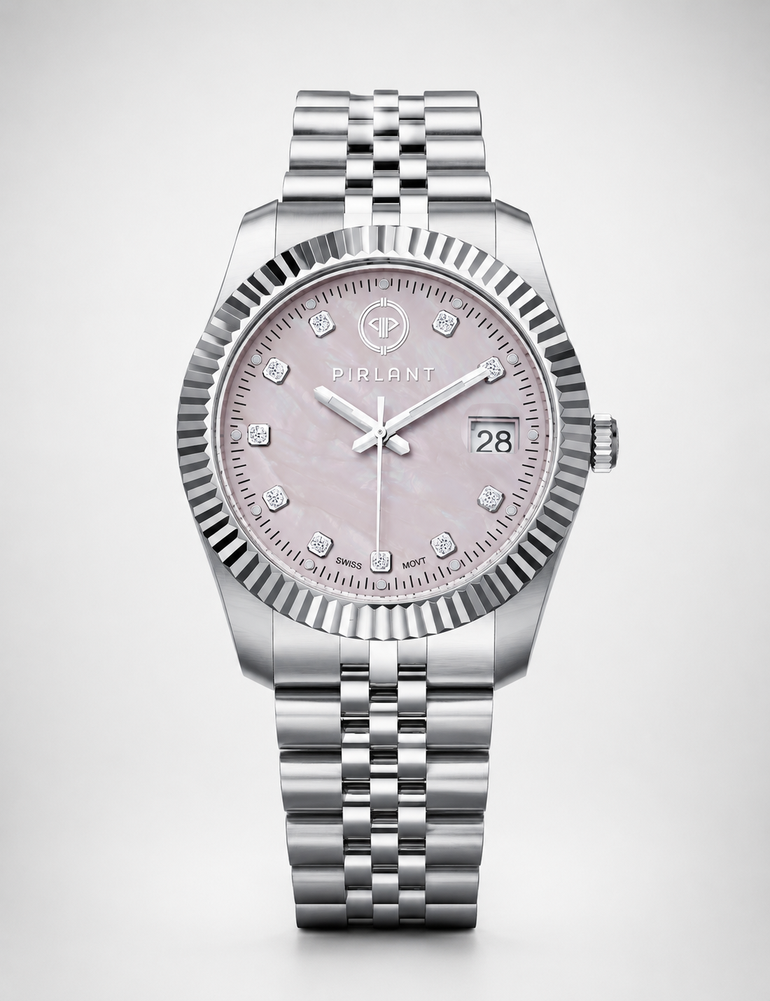 PIRLANT Pink Mother-of-Pearl Dial Women's Watch Secondary image