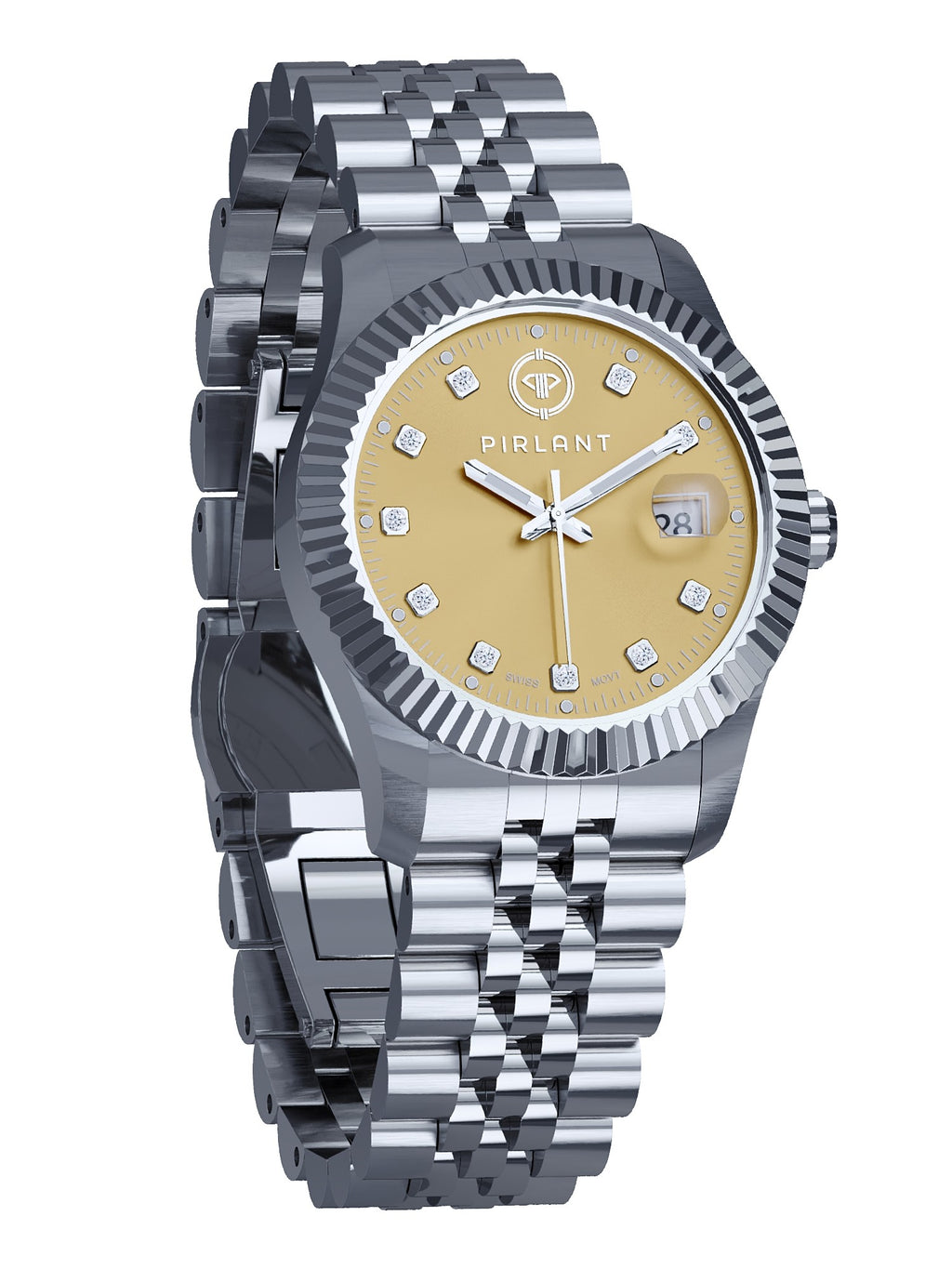 PIRLANT Caramel Dial Women's Watch